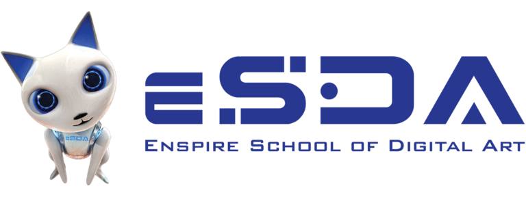 Logo Esda with cat